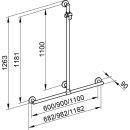 KEUCO 34914171111 Duschhandlauf Plan Care 34914, mit