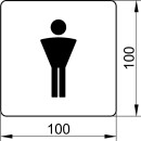 KEUCO 14967010000 T&uuml;rschild Symbol Herren Plan 14967,