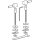 Geberit 598126000 Set Scharniere f&uuml;r WC-Sitz