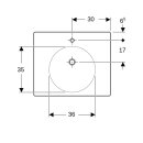 Geberit 123260600 Preciosa ii wt avec surface de stockage