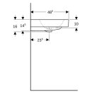 Geberit 124120600 iCon Doppelwaschtisch, 120x48,5cm