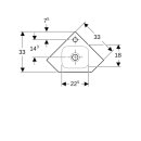 Keramag 124729600 iCon xs Eckhandwaschbecken