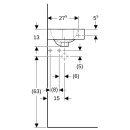 Keramag 124729600 iCon xs Eckhandwaschbecken