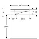 Keramag 128555600 Renova Nr.1 Comfort WT, 550x525mm