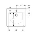 Geberit 128557000 Renova Comfort Square WT barrierefrei