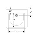 Geberit 12866661600 Renova Comfort Square wt sans obstacle