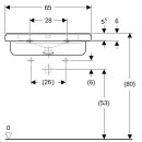 Geberit 128665000 Renova Comfort Square wt sans obstacle