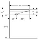 Keramag 128667000 Renova Nr.1 Comfort WT, 650x550mm