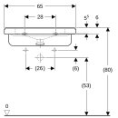 Geberit 128667600 Renova Comfort Square WT barrierefrei