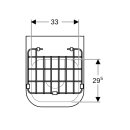 Geberit 201680600 Publica Set Ausguss m. Klapprost