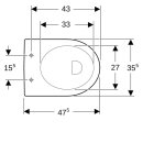 Geberit 203010600 Rondelle plate Renova Stand-WC