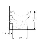 Geberit 203010600 Rondelle plate Renova Stand-WC