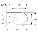 Geberit 20304000000 Renova WC encastr&eacute; mural