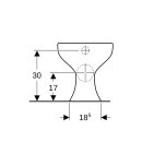 Keramag 211500600 Kind Flachsp&uuml;l-WC, 6l, bodenstehend