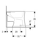 Keramag 211500600 Kind Flachsp&uuml;l-WC, 6l, bodenstehend
