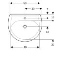 Geberit 223060010 Renova Lave-mains, 60x49cm