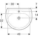 Geberit 223060068 Table de toilette Renova, 60x49cm