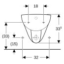 Geberit 23304040600 Bidet mural Renova