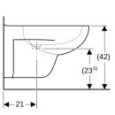 Geberit 23304040600 Bidet mural Renova