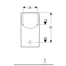 Keramag 235170000 Renova Nr.1 Plan Urinal, wasserlos