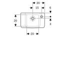 Geberit 272142000 Renova Compact HWB, verk. Ausladung