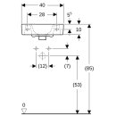 Geberit 272142000 Renova Compact HWB, verk. Ausladung