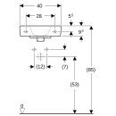 Geberit 272143000 Renova Compact HWB, verk. Ausladung
