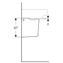 Geberit 292110600 Renova Plan Halbs&auml;ule, wei&szlig;