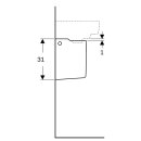 Geberit 292150000 Renova Plan Halbs&auml;ule f&uuml;r HWB, wei&szlig;