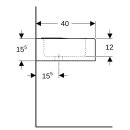 Keramag 326060000 Kind Waschtisch, 600x400mm