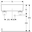 Geberit 360070000 Publica Mehrzweckbecken ohne &Uuml;berlauf