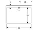 Geberit 361370000 Publica Mehrzweckbecken mit &Uuml;berlauf