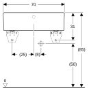 Geberit 361370000 Publica Mehrzweckbecken mit &Uuml;berlauf