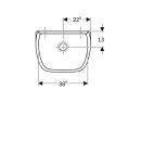 Geberit 367200000 Publica Ausgussbecken f. Klapprost