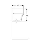 Geberit 367200000 Publica Ausgussbecken f. Klapprost