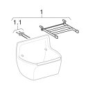 Geberit 367200000 Publica Ausgussbecken f. Klapprost