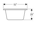 Keramag 407010016 S&auml;uglingspflegebecken (80l), Varicor
