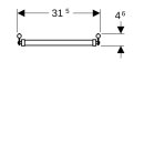 Keramag 552201000 Quelle Ausguss-Klapprost, Edelstahl