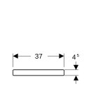 Geberit 572120000 Renova Plan WC-Sitz, eckiges Design