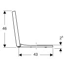 Geberit 572120000 Renova Plan WC-Sitz, eckiges Design