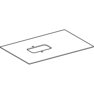 Keramag 595546000 Glasplatte Schwarz