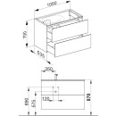 KEUCO 31255390100 WUB Edition 11, 31255, 2 Frt-Ausz&uuml;ge,