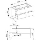 KEUCO 31268300100 WUB Edition 11 31268, 2 Frt-Ausz&uuml;ge