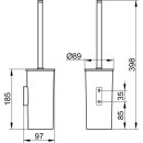 KEUCO 12764010100 B&uuml;rstengarnitur Col. Moll,