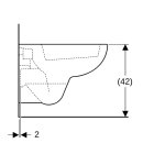 Geberit 206145600 Renova Compact Square wwc Unit&eacute; de lavage &agrave; grande eau