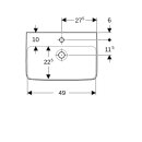 Geberit 22615565600 Renova Compact Lave-mains, 55x37cm