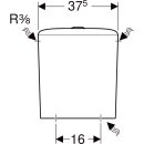Geberit 228950000 iCon Sq. AP-SPK aufges., 2-Mengen-Sp.