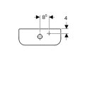 Geberit 228950000 iCon Sq. AP-SPK aufges., 2-Mengen-Sp.