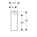 Geberit 228950000 iCon Sq. AP-SPK aufges., 2-Mengen-Sp.