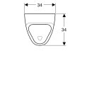 Keramag 238100600 Alivio Urinal, Zulauf hinten